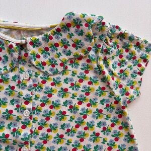 Mini Boden Red and Green Button Down Shirt